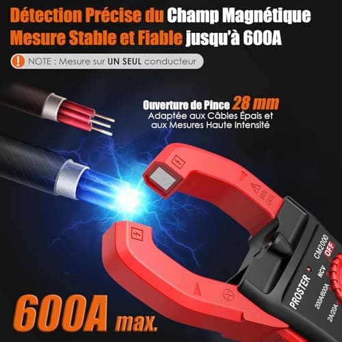 Proster 600A Pince Ampemetrique TRMS NCV