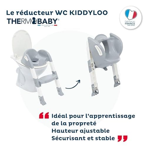Réducteur WC Kiddyloo Thermobaby avec marche réglable