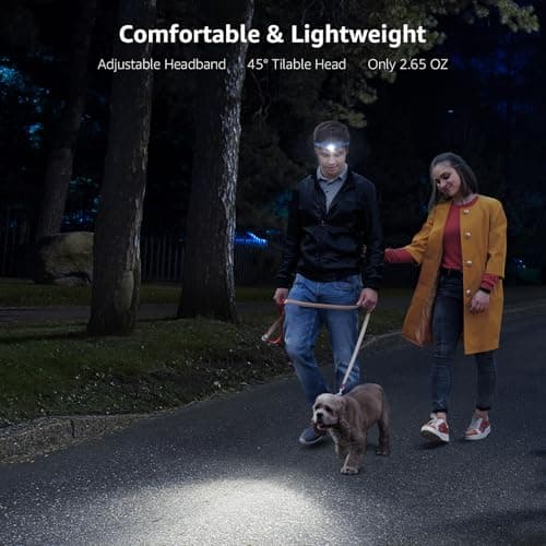 Lampe Frontale Lepro LED Rechargeable D500 2000lux Bleu