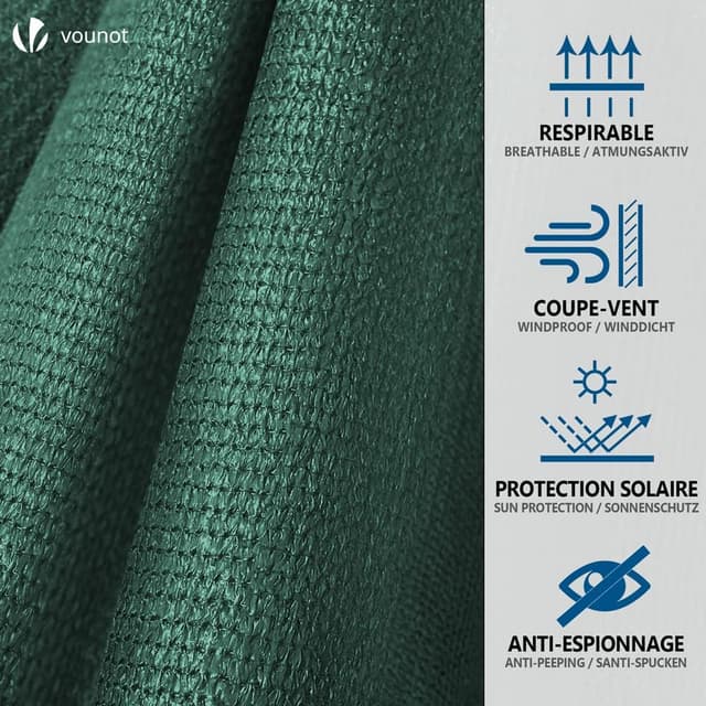 Brise-vue Occultant vounot® - Intimité et Protection UV