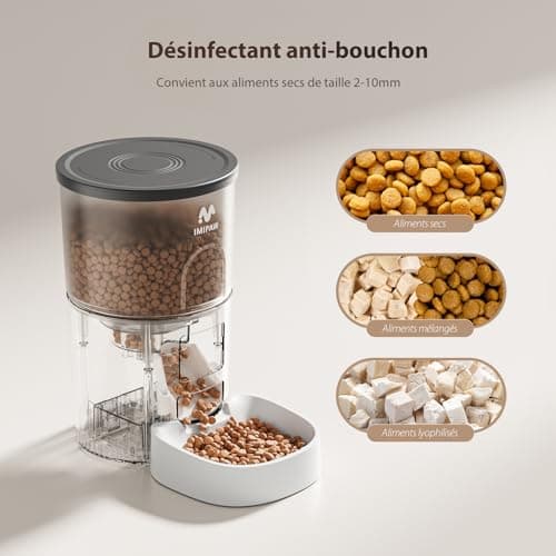 Distributeur Croquettes IMIPAW 3 L Anti-Blocage