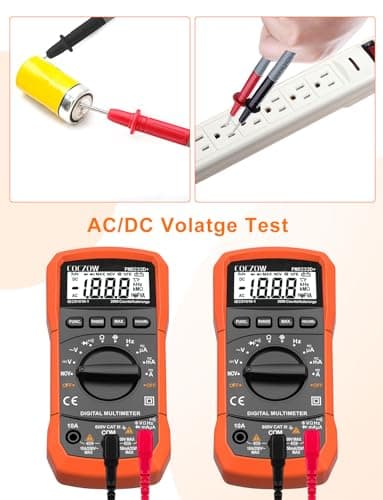 Multimètre Coczow numérique auto plage AC/DC