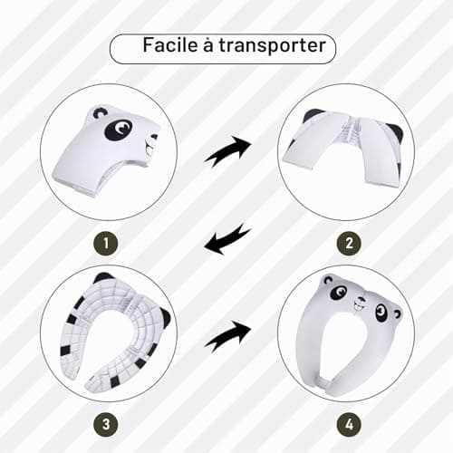 Réducteur WC pliable Pejoye Panda pour le voyage