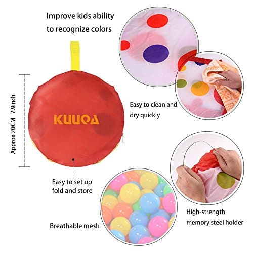 Piscine à balles pop-up KUUQA KQ001 pliable sans balles