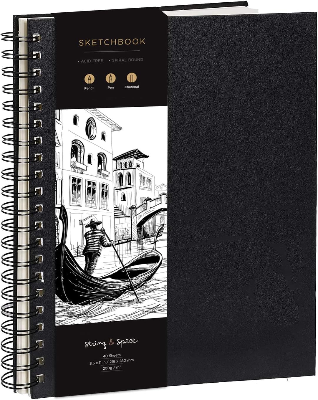 Carnet Dessin A4 Relié 200gsm - String & Space