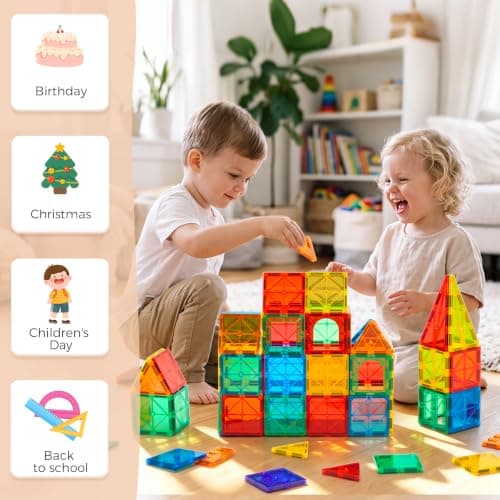 Tuiles magnétiques FNJO 110 pièces, dès 3 ans