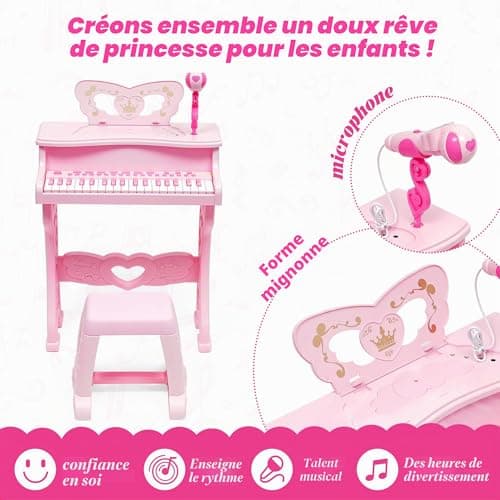Piano NUKied 37 touches sur pieds démontables et tabouret