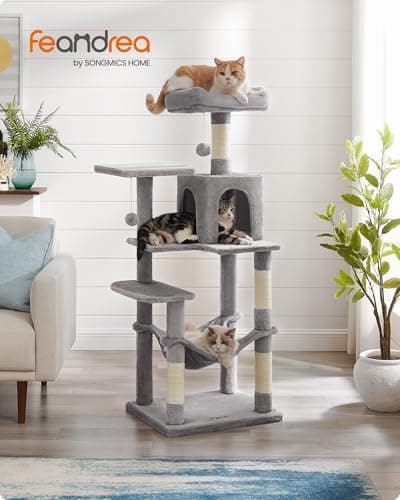 Arbre à chat Feandrea 143 cm avec hamac et niche