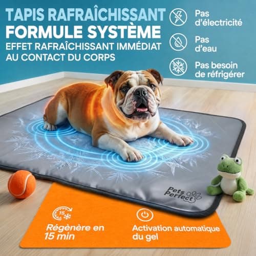 Tapis rafraîchissant Pets Perfect gel XL 75x120 cm