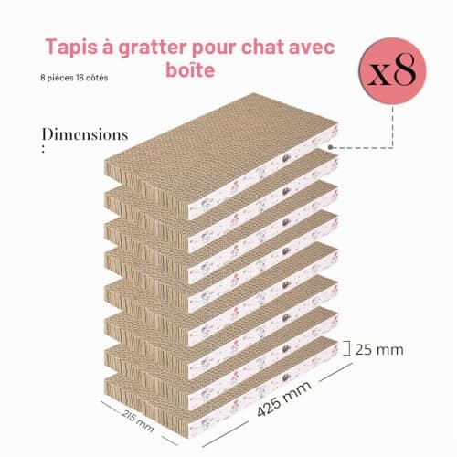 Griffoir carton Catinarla 8 plaques réversibles