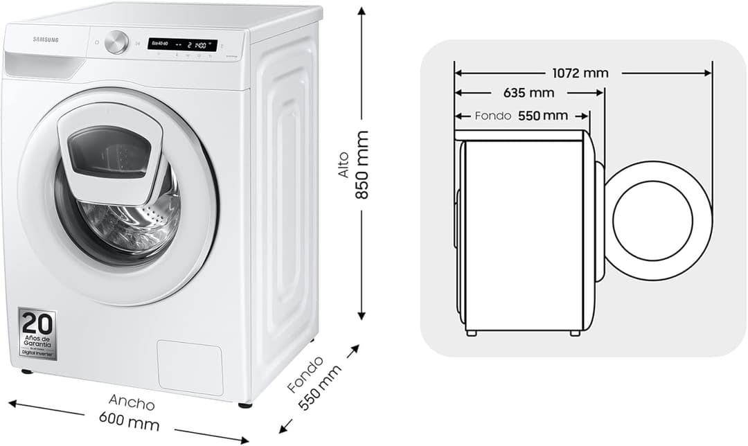 Lave-linge Samsung WW90T554DTW