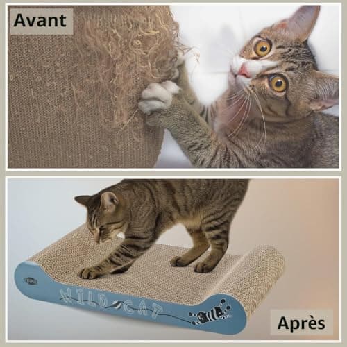 Griffoir carton TRIXIE Wild Cat 41 cm avec cataire