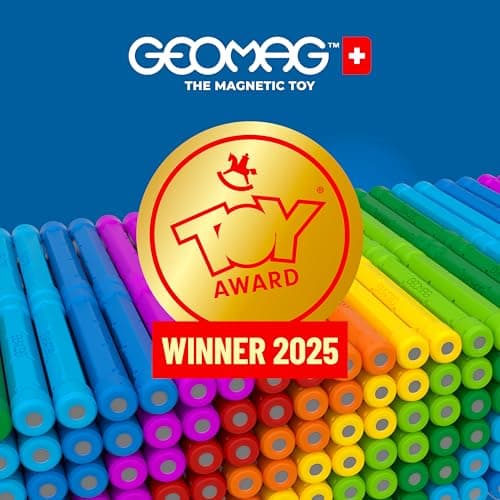 Geomag Classic Rainbow 72 pièces, barres et sphères