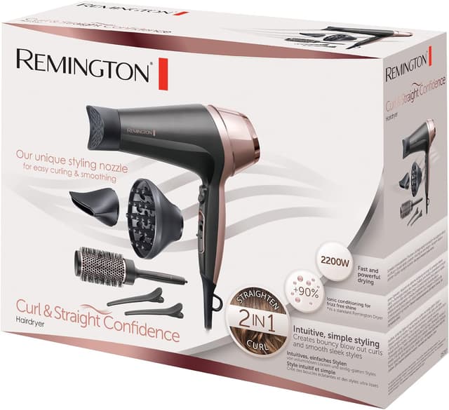 Remington Sèche-cheveux Ionique Curl&Straight D5707