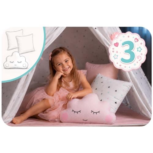 Tipi enfant Nukido 740022 coton et pin avec stabilisateur