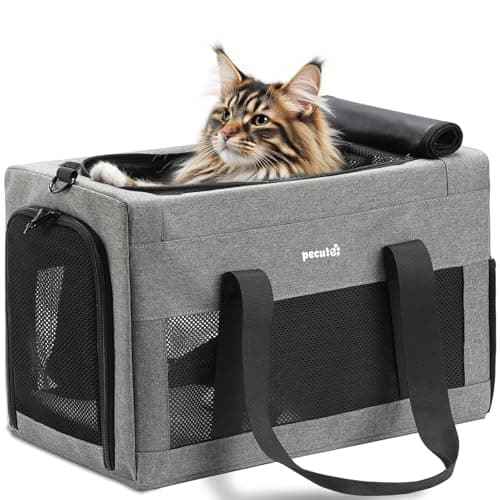 Sac de Transport Chat XL Pecute Cadre Acier Pliable
