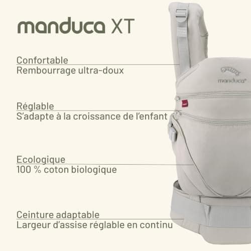 Porte-bébé manduca XT évolutif à assise réglable