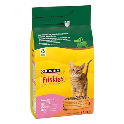 Friskies Junior Croquettes Chaton Poulet et Lait 1,5 kg