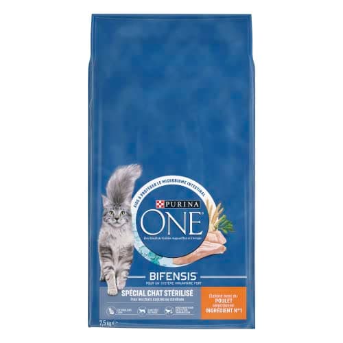 Croquettes PURINA ONE Bifensis Chat Stérilisé 7,5 kg