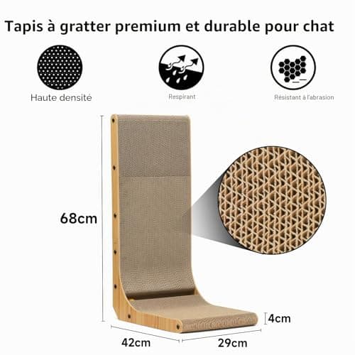 Griffoir chat en L FUKUMARU carton 68 cm