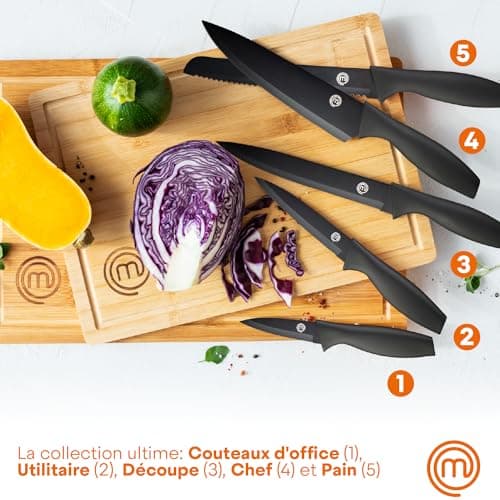 Bloc 5 couteaux MasterChef Collection Essentielle