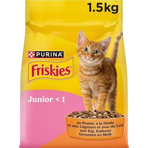 Friskies Junior Croquettes Chaton Poulet et Lait 1,5 kg