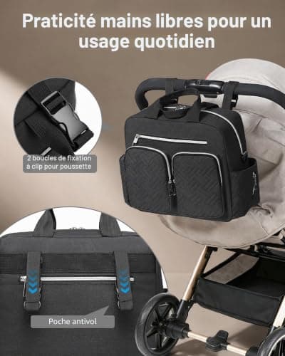 Sac à Langer Fourre-tout Kono 3 Poches Isothermes