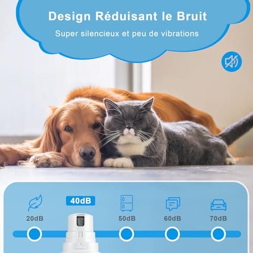 Coupe-griffes électrique Brifit à piles AA pour chien