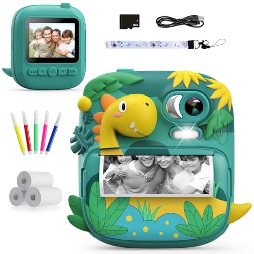 Appareil Photo Instantané Enfant CAMCLID ET-7 Dinosaure