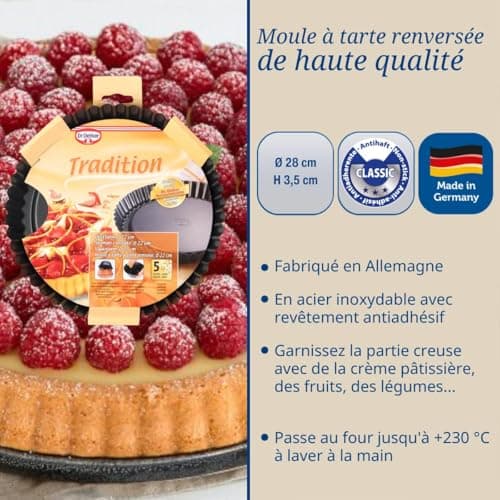 Moule à tarte renversée Dr. Oetker Tradition 28 cm
