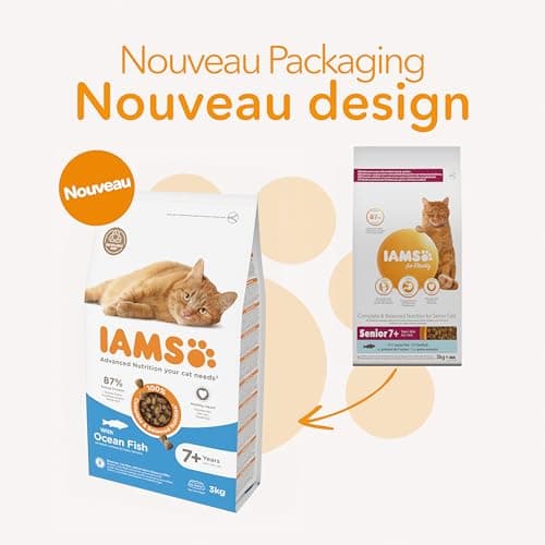 IAMS Chat Senior 7+ Poisson Océanique 3 kg