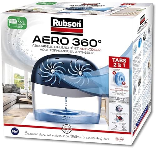Absorbeur d'humidité Rubson AERO 360 40 m² sans courant