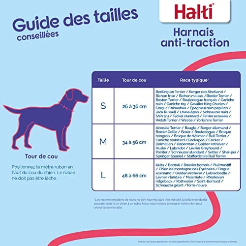Harnais Anti-Traction Halti - Taille M Noir