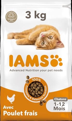 IAMS Advanced Nutrition Croquettes Chaton Poulet Frais 3 kg