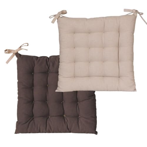 Galettes Carrées 40x40 Taupe Anthracite Lot 6