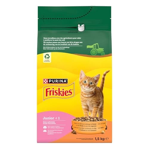 Friskies Junior Croquettes Chaton Poulet et Lait 1,5 kg