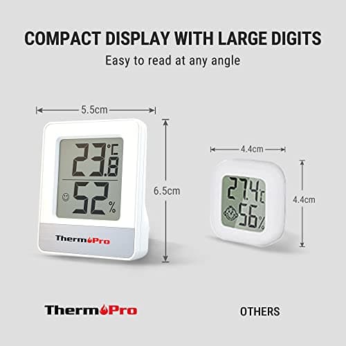 ThermoPro TP49-2 Hygromètre Numérique Intérieur