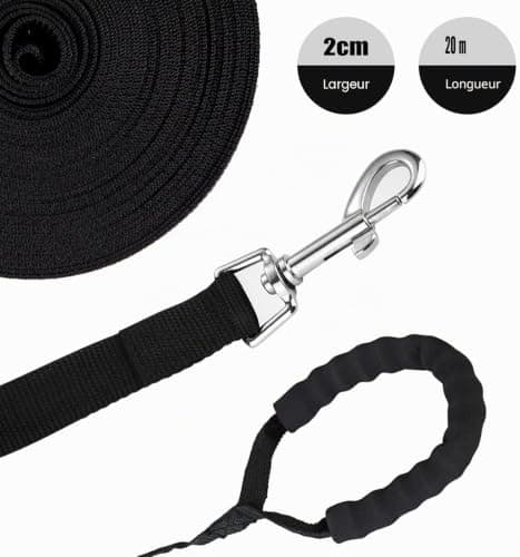 Longe RUNEAY LQQ-176-5 20 m pour petit et moyen chien