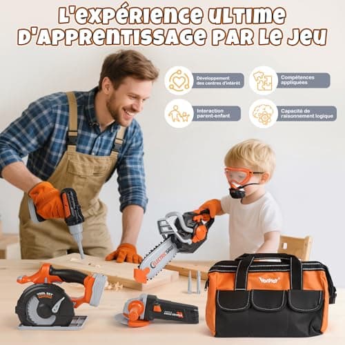 Boîte à outils enfant Vanplay 778-6 avec sac de transport