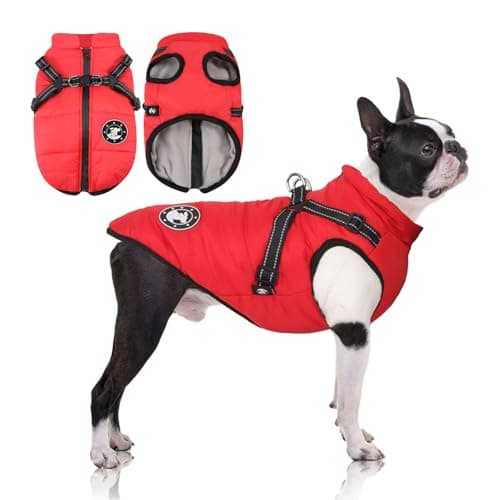 Manteau d'hiver LUOWAN à harnais intégré pour chien