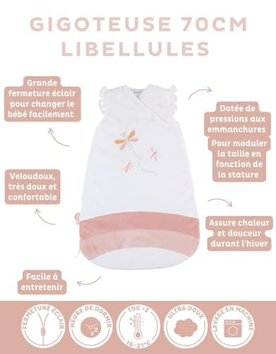 Gigoteuse Noukie's Veloudoux 70 cm hiver TOG 2 à 3,5