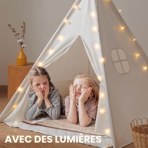 Tipi Tiny Land TLTGTP003 coton, tapis, dès 3 ans