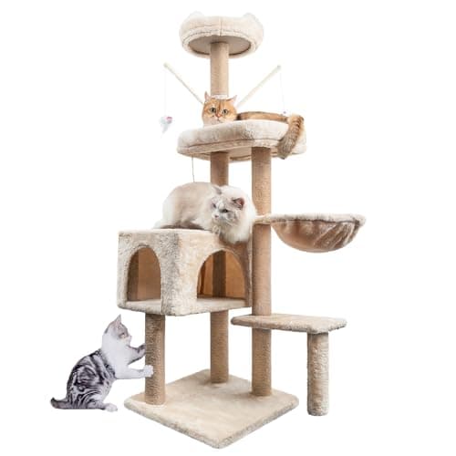 Arbre à chat HOMIDEC 145 cm à 7 poteaux sisal