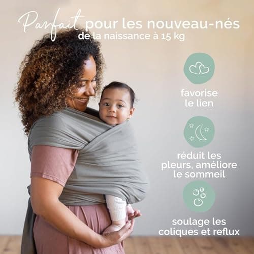 Écharpe de portage Boba Wrap extensible coton