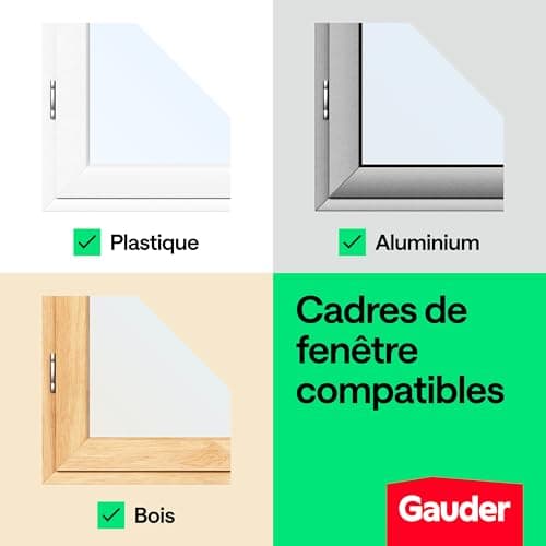 Moustiquaire Fenêtre GAUDER 150x180 cm Découpable