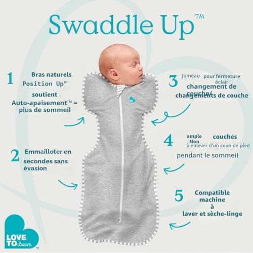 Emmaillotage Love To Dream Swaddle UP Bras Levés S
