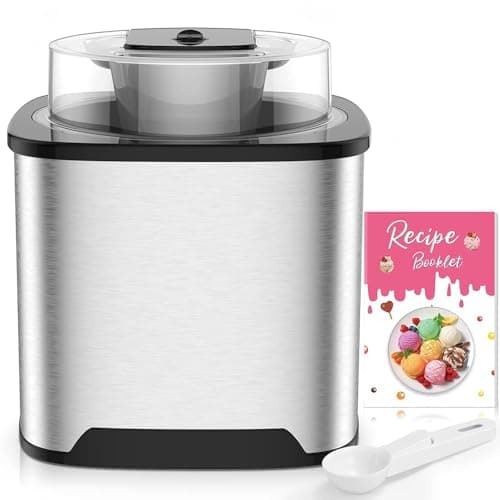 Sorbetière Turbine à Glace Vpcok 2L Inox Autonome