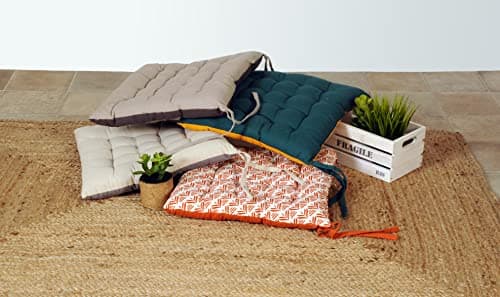 Galettes Carrées 40x40 Taupe Anthracite Lot 6