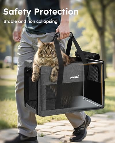 Sac de Transport Chat XL Pecute Cadre Acier Pliable