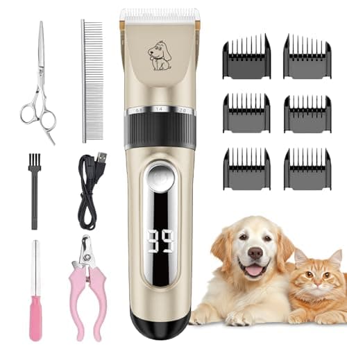 Tondeuse Chien NWOUIIAY IPX7 Sans Fil Lame Céramique